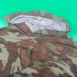 Rue‎ 21 Camo Crop Top Hoodie Camouflage Long Sleeve Pullover Athleisure Small